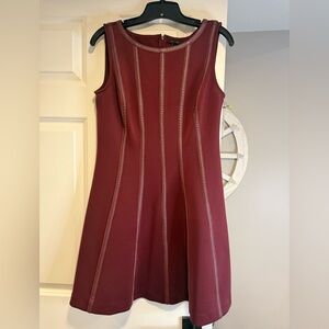 Burgundy Sleeveless Dress Ann Taylor